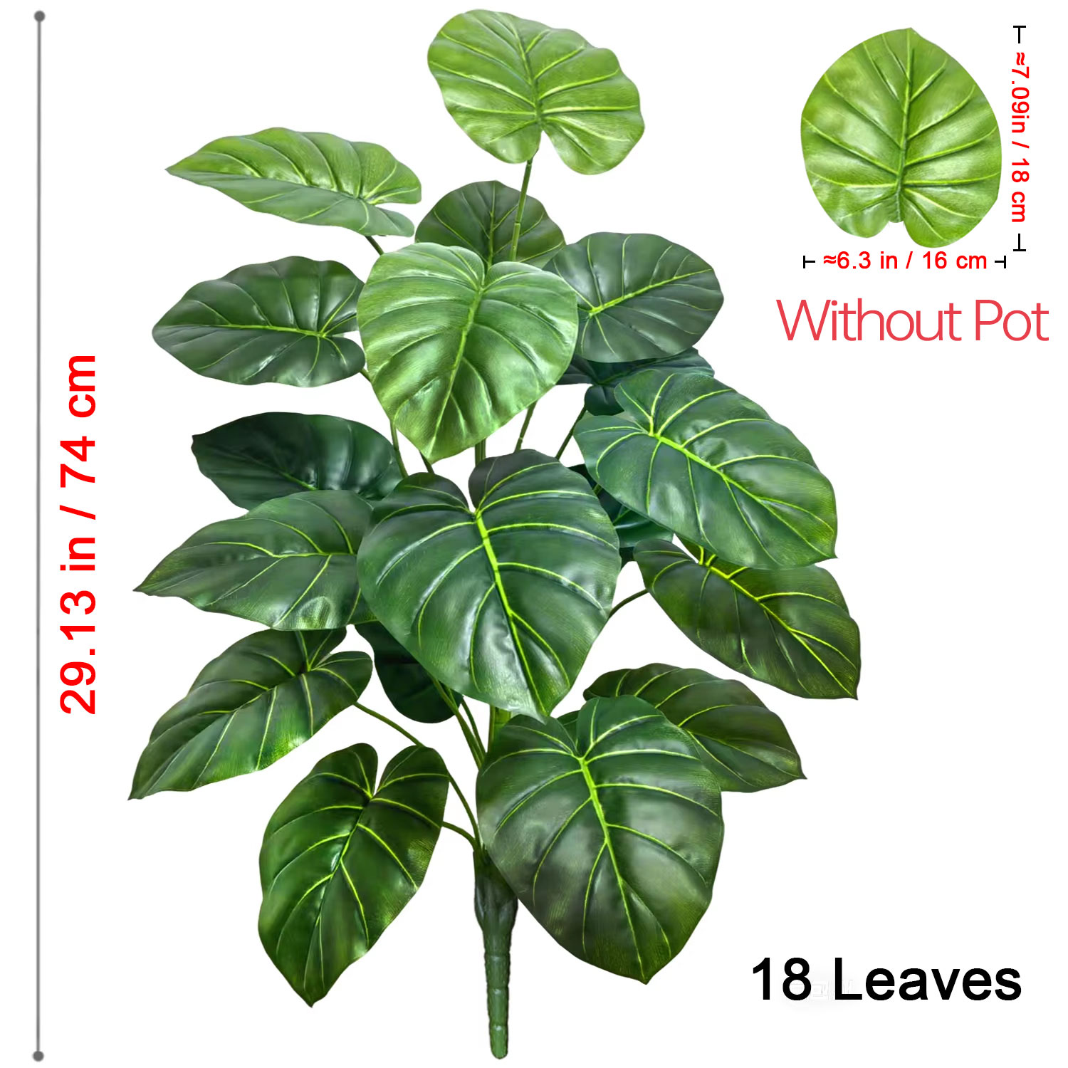 1 szt. 60-105 cm Realistyczna  – Monstera Adansonii recenzja i cena