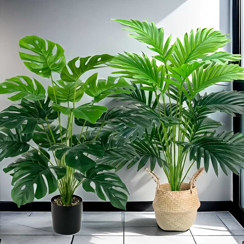 2 szt. Zielone sztuczne roślin – Monstera Adansonii recenzja i cena